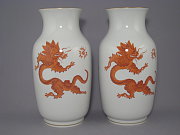 Meissen Paar große Ming Vasen Höhe 37 cm Meissen Paar große Ming Vasen Höhe 37 cm
