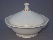 Meissen seltene Deckelschssel / Ragout Strahlenmuster