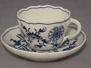 Meissen Kaffeetasse mit Untertasse