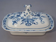 Meissen Butterdose eckig