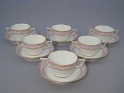 KPM Set 6 Suppentasse Kurland Dekor 28 KPM Set 6 Suppentasse Kurland Dekor 28