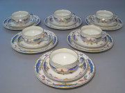 KPM Set 6 Teegedecke Rocaille Breslauer Stadtschloss KPM Set 6 Teegedecke Rocaille Breslauer Stadtschloss