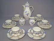 KPM Kaffeeservice Bleu Mourant für 6 Personen KPM Kaffeeservice Bleu Mourant für 6 Personen