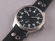 Groe Fliegeruhr 47mm, schweizer ETA 6498 mit Genfer Streifen