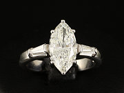 Marquise-Diamant-Ring 2,51ct mit DPL-Expertise