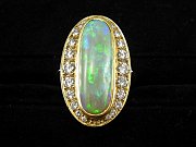 Opal-Brillant-Ring mit DeGEB-Wertgutachten