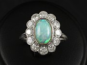 Opal-Diamantring ca. 3,50ct