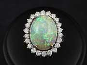 Wunderschner Opal-Brillantring mit DeGEB-Wertgutachten