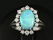 Semi-Black Opal-Brillant-Ring