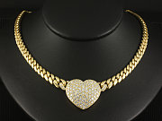 Traumhaftes Brillant Herz Collier ca. 5,90ct