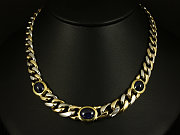 Wertvolles Saphir Collier 19,38ct (Gravur)