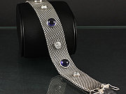 Diamant-Iolith-Armband mit DeGEB-Wertgutachten