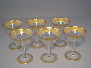 Set 6 Champagner Schalen / Sorbet Schalen St. Louis Thistle